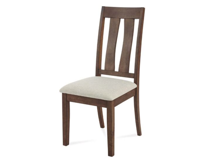 Jídelní židle, ořech-antik, potah krémový C-192 ANT
